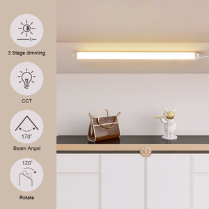 Hot nhà máy Bán hàng giá LED tuyến tính ánh sáng LED Batten ánh sáng Ống ánh sáng xoay LED tuyến tính Batten - Product Image 4