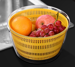 Escurridor de Verduras Eléctrico, Limpiador de Residuos de Pesticidas en Frutas, Secador de Ensaladas Automático con Cesta Giratoria - Product Image 3
