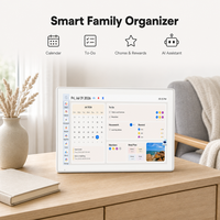 Kalender Keluarga Digital OEM ODM 21,5 Inci Android 15 32GB ROM Kalender Dinding Digital Layar Sentuh Panel Pemesanan Ruangan