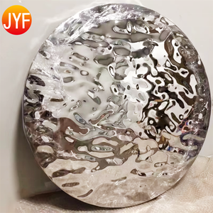 HH286 yüksek kalite orta gümüş su dalgalanma HHeavy damgalı paslanmaz çelik levha için HHotel projesi - Product Image 1