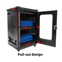 Armoire de charge PD 30 emplacements avec écran LED |   Station de recharge pour appareils mobiles