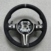 Volant en cuir pour BMW Série 3 et 5, modèles M3, M4, M5, M6, F30, F10, F12, F15, F36, F01, F20, F22, F25, F31, F32, E60, E70, E71, E90, X6, X3, X5