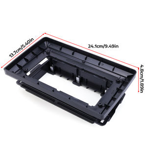 Cadre de façade d'autoradio pour Chevrolet GMC 2004-2006, universel 10 pouces, panneau avant (argent), kit d'accessoires auto standard - Product Image 3