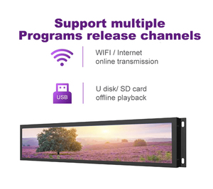 Siêu hẹp dài cắt LCD hiển thị Android Windows Linux OS Bar LCD hiển thị signage kéo dài màn hình Kệ cạnh LCD - Product Image 4