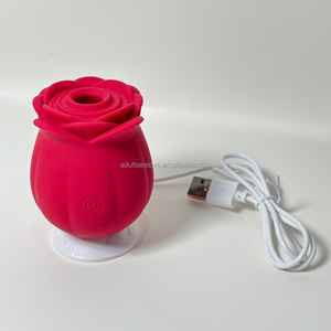 هزاز على شكل وردة لتحفيز الحلمات والبظر، ألعاب جنسية نسائية بالجملة من مصنع الألعاب الجنسية - Product Image 4