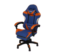 Chaise de bureau exécutive ergonomique en cuir, style course, dossier haut, convertible, pivotante, avec massage et refroidissement 4D, pour le gaming et le télétravail