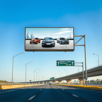 Pantalla LED Fija para Exteriores, para Fachadas de Edificios, P8 P10 4K, Alto Brillo, IP65, Impermeable, Gabinete Fundido a Presión, Letrero Publicitario