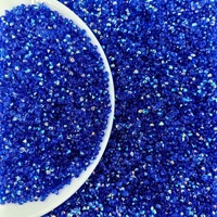 Cristaux acryliques transparents à fond pointu de 3 mm, couleur AB, pour la peinture décorative DIY
