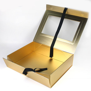 Custom Luxury Magnetic Gift Box with Clear Window for <strong>Wedding</strong> <strong>Chocolate</strong> and Sweet Packaging - Product Image 4