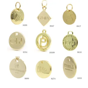 Borsa per vestiti in metallo logo etichetta hardware all'ingrosso in metallo tag logo personalizzato per la borsa