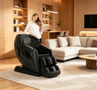 Fauteuil de massage commercial de luxe Boncare K21 4D avec fonction musicale pour programme de bien-être au bureau, zéro gravité, chauffage corps entier