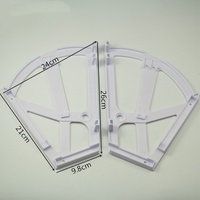 Accessoires de rangement pour étagère à chaussures simple/double couche en plastique ABS : Cadre dissimulé, cadre à plaque basculante, quincaillerie fonctionnelle