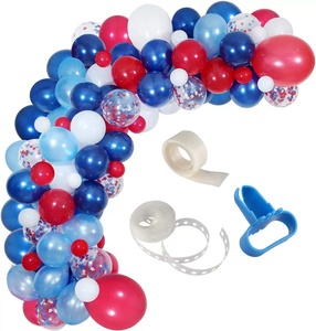 142pcs Blue White Red Balloon Garland <strong>Arch</strong> Kits for USA July 4th <strong>Independence</strong> Day Backdrop Decoration Balloons Photo Props - Product Image 1