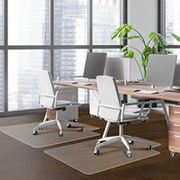 Tapis de chaise de bureau en PVC, tapis pour sols en bois dur, tapis de réfrigérateur, antidérapant, résistant aux taches, lavable, rectangulaire, pour bureau, fabriqué à la machine, épaisseur 1-2 mm