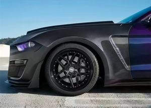 Ailes latérales en fibre de carbone pour Ford <span class=keywords><strong>Mustang</strong></span> GT350 2018-2023, fibre de carbone véritable, style standard. - Product Image 3