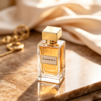 Flacons de parfum en verre de luxe fantaisie 50 ml et 30 ml avec pulvérisateur à pompe et impression sérigraphique avec boîte Formence Marque DPB Modèle