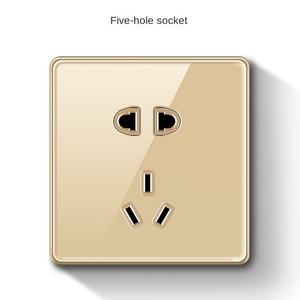 สวิตช์ควบคุมซ็อกเก็ตแบบเจาะพิมพ์ลายผ้าไหม10A กระแสไฟสูงสุด110V สูงสุดแผงควบคุมวัสดุ ABS - Product Image 5