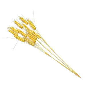 40cm Dried Wheat Flowers Wheat Sheaves Stalks Bouquet Bundles Natural Ear of Wheat Grain Flowers for decoration