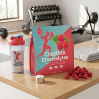 Complément d'hydratation en gros pour adultes et enfants, marque privée, bâtonnets de créatine personnalisés en sachet pour la gestion de l'énergie