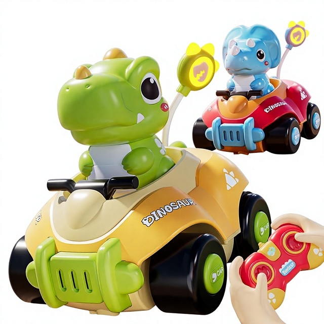 Dinosaur Remote-Control Electric Ride-On Car Children's Toy Plastic Unisex Birthday Gift for 0-24 Months