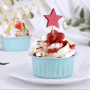 Friteuse à Air CHAUD Pudding Cup Moule à Gâteau Crevettes Oeuf Feuille D'étain Four Bol Petite Boîte En Aluminium Moule À Gâteau Outils - Product Image 4