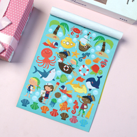 Livres d'autocollants origami colorés en gros, Kits d'autocollants à colorier sur le thème des pirates de la mer pour enfants, Récompenses pour la salle de classe et fournitures pour enseignants