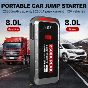 Conception avancée 25800mAh Jump Starter 2500A Courant <span class=keywords><strong>de</strong></span> crête 8 0L <span class=keywords><strong>Essence</strong></span> 8 0L <span class=keywords><strong>Diesel</strong></span> - Product Image 2