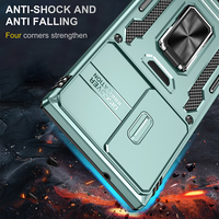 Coque antichoc rigide 2-en-1 avec support coulissant pour appareil photo pour Samsung S23 Ultra, compatible Samsung S23 FE S22 S21