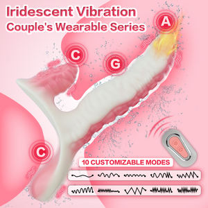 CF-H9160双佩戴者三点振动幻想假阴茎振动手淫器女性<span class=keywords><strong>3</strong></span>速 + 7振动频率 - Product Image 5