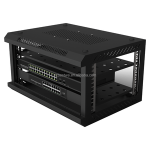 Gabinete de Montaje en Pared de 6U de Fácil Instalación, Gabinete IT de 19 Pulgadas de Profundidad Reducida para Centro de Datos de Oficina en Casa - Product Image 6