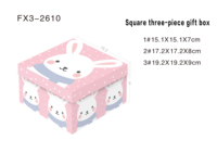 Lot de 3 boîtes cadeaux oblongues en carton, finition brillante, gaufrage, motif étoile dégradé, pour anniversaires et fêtes