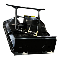 SSDFM60 Attrezzatura Forestale Avanzata, Trinciatrice a Disco per Alberi ad Alto Flusso per Skid Steer Loader da 60 Pollici