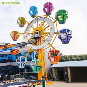Grande Roue Miniature en Acier <span class=keywords><strong>de</strong></span> 15 m pour l'Extérieur et l'Intérieur, avec Éclairage LED, Idéale pour les Fêtes Foraines, les Carnavals et les Parcs d'Attractions - Product Image 5