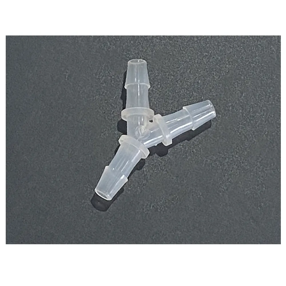 Blanc PP 3 voies 3/32 "2.4mm assemblage facile tuyau Barb imprimante à jet d'encre pièces de rechange en forme de Y connecteur de Tube d'encre UV