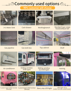 Camion d'alimentation électrique approuvé CE DOT à vendre, chariot de cuisine de rue Mobile à la mode, kiosque de vente de restauration personnalisé - Product Image 5