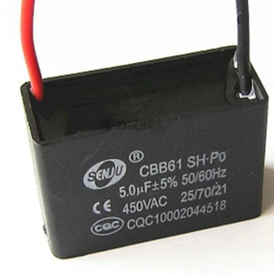Condensador de Arranque de Motor Cbb61 450V 2.0uF, Condensador para Ventilador de Campana Extractora, Tipo Empotrado - Product Image 2