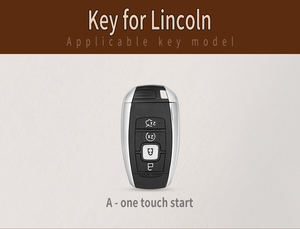 Logo de voiture personnalisé en cuir smart clé de voiture housse fob coque pour Lincoln mk3 icz mkc mkz navigateur mkx accessoires - Product Image 3