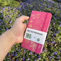 Carnet de notes personnalisé B6 format poche, ligné à pois, journal à grille de points