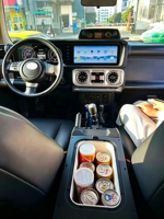Radio de Coche con Pantalla Táctil Android Dual de 12.3 Pulgadas, Navegación GPS, Reproductor Multimedia Carplay para Toyota FJ 2007-2017