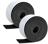 1/2 x 60 Inch Felt Strips with Adhesive Backing Felt Tapes Felt Strip Rolls  Furniture Self-Stick Heavy Duty Polyester for Protecting Furniture and DIY  Adhesive (Black, 4 Rolls) 