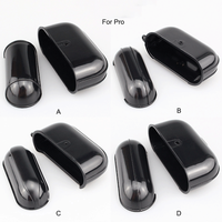 Revêtement PC rigide noir brut en cuir personnalisé pour Airpods4 3 Pro2 DIY Boîtier plastique vierge avec rainure à l'extérieur