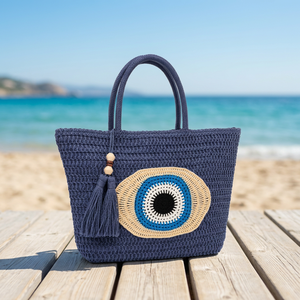 Custom Luxury Handwoven Straw <b>Tote</b> <b>Bag</b> Raffia Beach <b>Bag</b> with Tassel Wooden Beads <b>Summer</b> Resort Handbag for Women Gift - Product Image 3