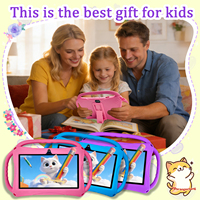 Tablette éducative Android 12 YPORANGECHENG 7 pouces pour enfants, 2 Go + 32 Go, processeur MTK Quad Core, 3000 mAh, écran IPS 1024x600, antichoc, USB-C