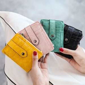 Boshiho Customized PU Women Slim Pouch <b>Wallet</b> Coin Pouch PU Short <b>Card</b> <b>Holder</b> <b>Wallet</b> for Women - Product Image 5