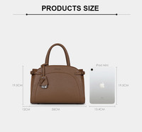 Set Tas Tangan Mini Boston Chrisbella 2026, Tas PU Kompak dengan Dompet Senada untuk Wanita, Cocok untuk Perjalanan Sehari-hari & Liburan Akhir Pekan