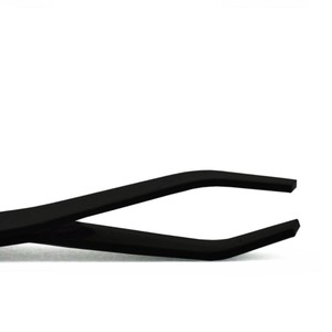 Pinzas Cortas Exclusivas de 4.2cm, Pinzas Multifuncionales de Acero Inoxidable Negras para Depilar y Dar Forma a las Cejas, Punta Plana - Product Image 1