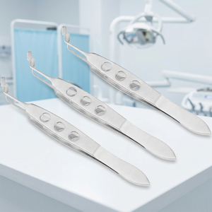 Pinzas de Masaje Oftálmicas de Acero Inoxidable, Instrumento Manual para el Cuidado de los Ojos, Cirugía Plástica Cosmética, para Uso Profesional - Product Image 5