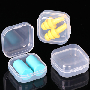 SUNSHING Travel Plastic Earplug Storage Box Mini Earbud Container Portable Ear Plug Holder Wholesale Nose <b>Clip</b> Carry Case - Product Image 1