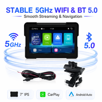 Navigation GPS pour moto, Android 7 pouces, Android Auto sans fil, IP67 étanche, écran IPS 500 nits, navigation pour moto