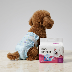 Pañales Superabsorbentes a Prueba de Fugas para Mascotas, Pañales Desechables para Perros con Impresión Personalizada OEM, Pañales para Incontinencia en Perros Hembras - Product Image 1